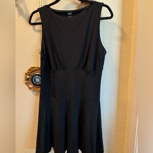 Express Black Sleeveless Fit & Flare Mini Dress